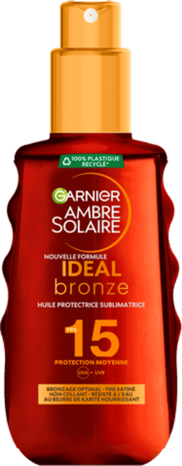 Ulje za sunčanje GARNIER Ambre solaire ideal bronze SPF15 150ml -slika