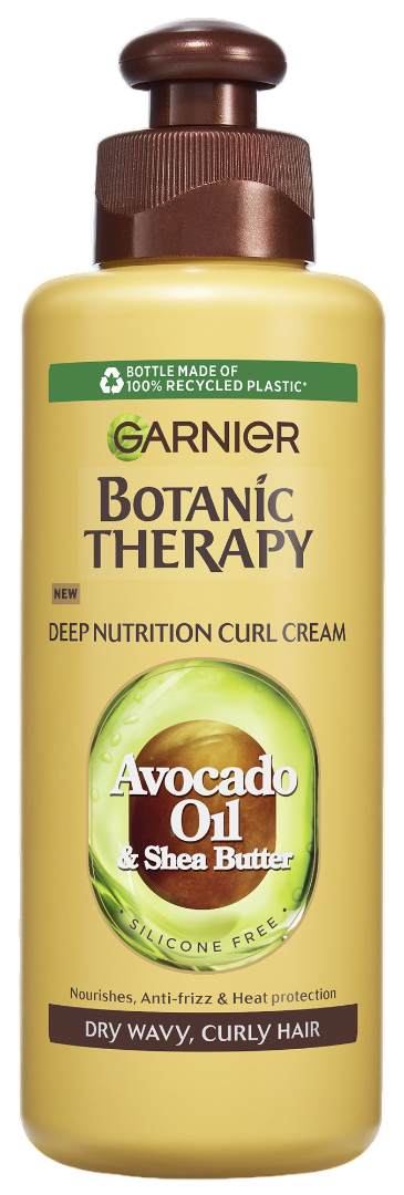 KREMA BEZ ISPIRANJA ZA SUVU TALASASTU I KOVRDŽAVU KOSU AVOCADO BOTANIC THERAPY 200ML GARNIER-slika