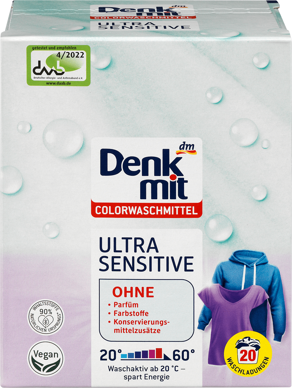 DENKMIT Ultra sensitive deterdžent za veš 20 pranja (1,35kg)-slika