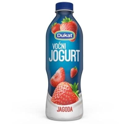 Voćni jogurt DUKAT jagoda 1kg-slika