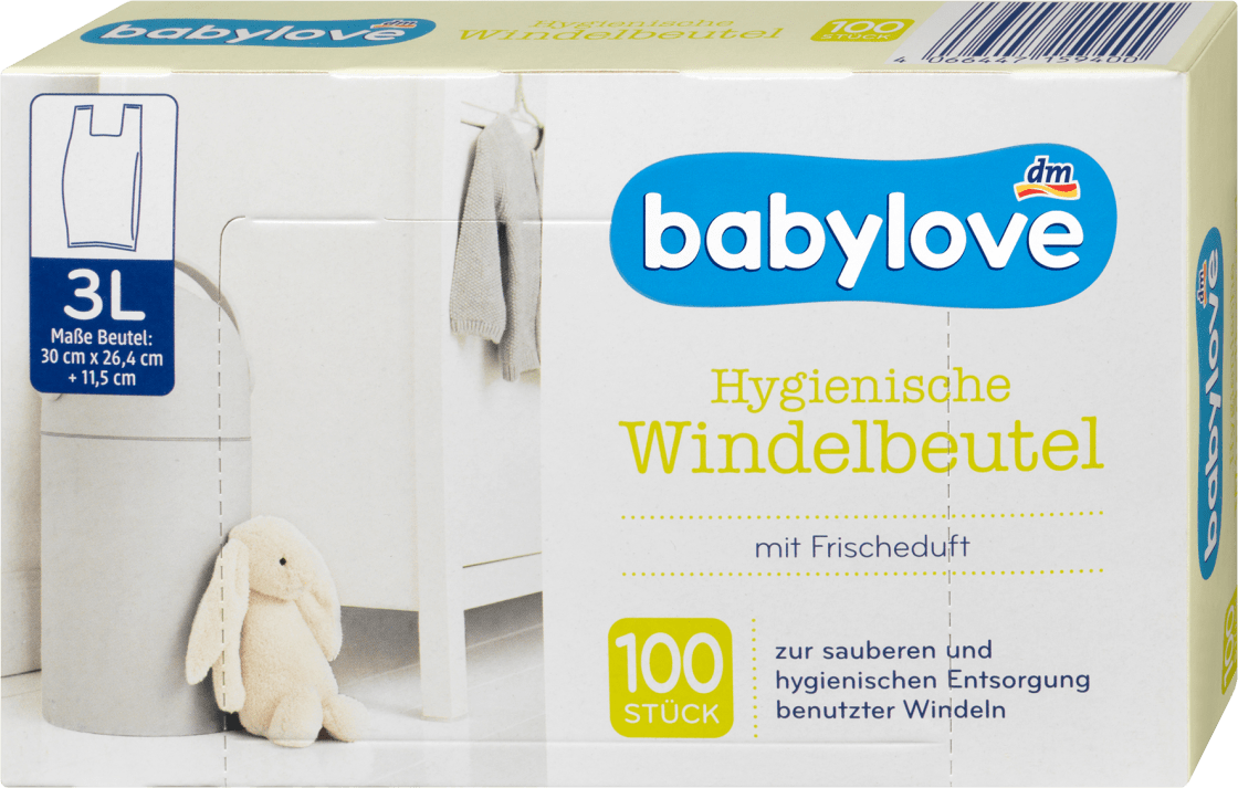 BABYLOVE kesice za odlaganje pelena 100kom-slika
