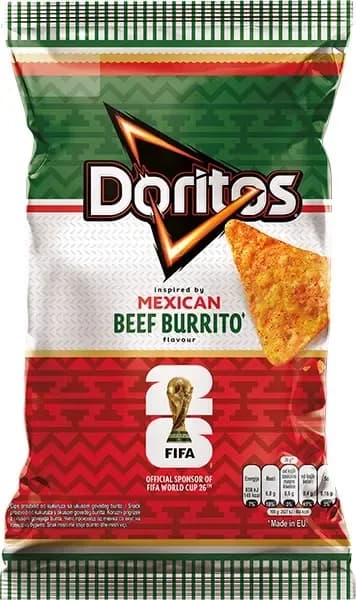 ČIPS DORITOS BEEF BURRITO WC 90G MARBO-slika