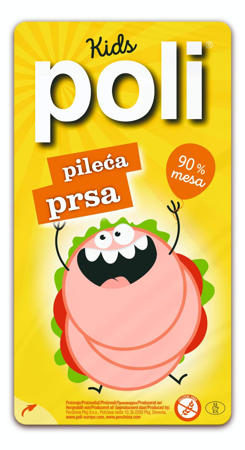 Pileca prsa Poli kids narezak 100g-slika