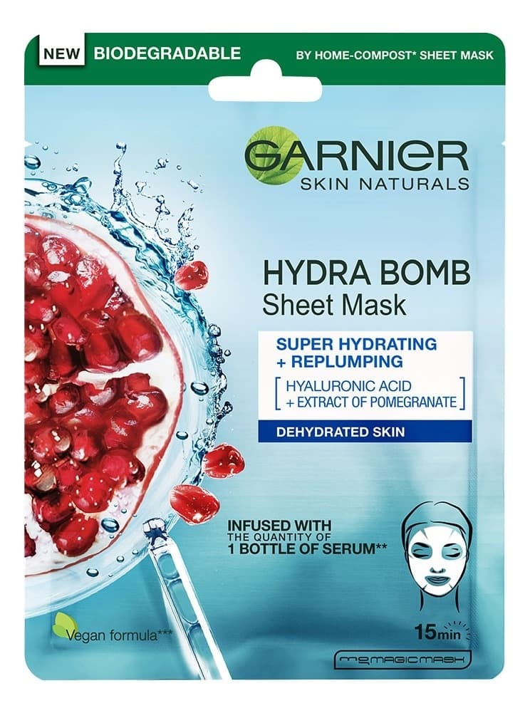 MASKA U MARAMICI SKINNAT AQUA BOMB 32 GR GARNIER-slika