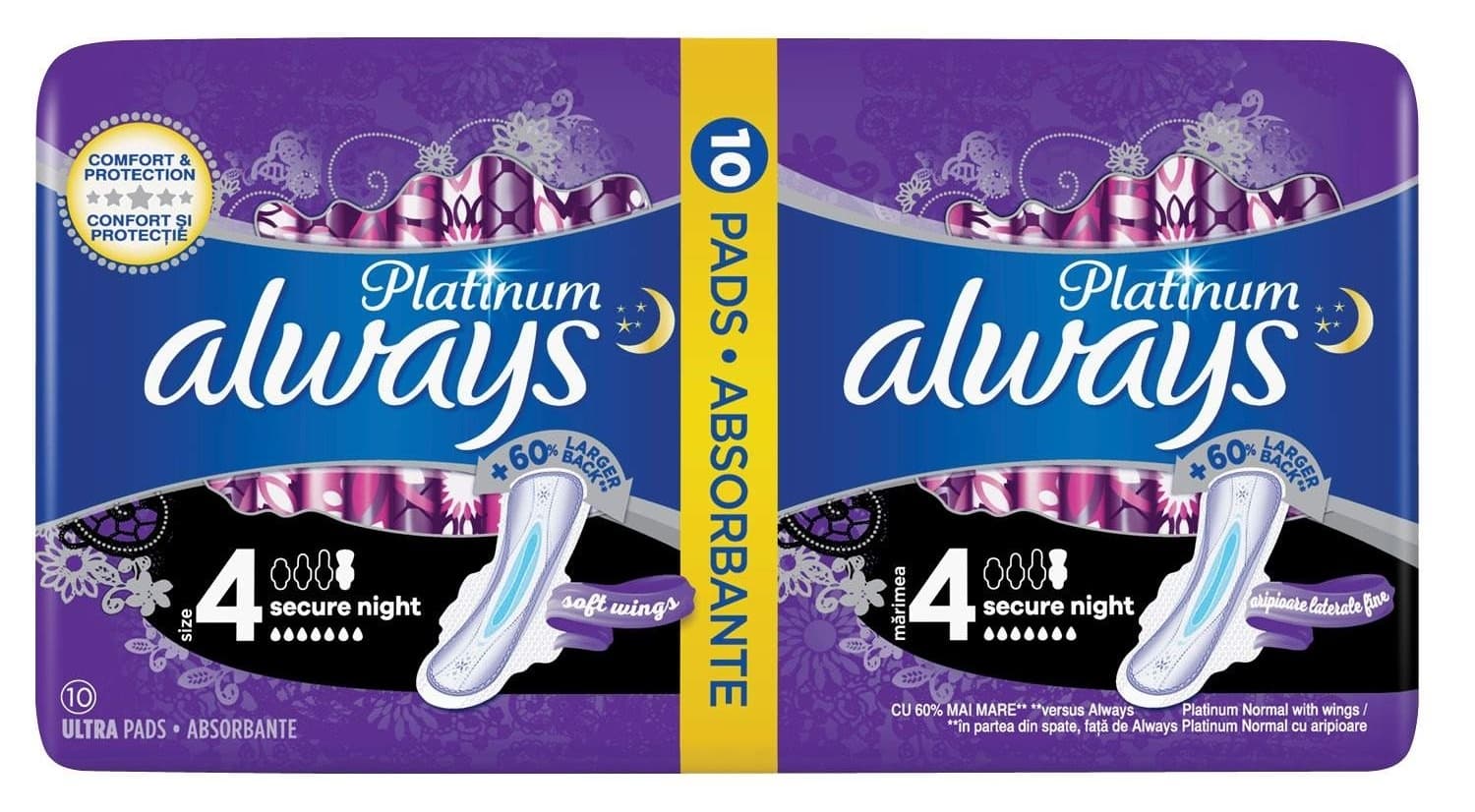 Platinum Secure Night size4 10pcs Always-slika