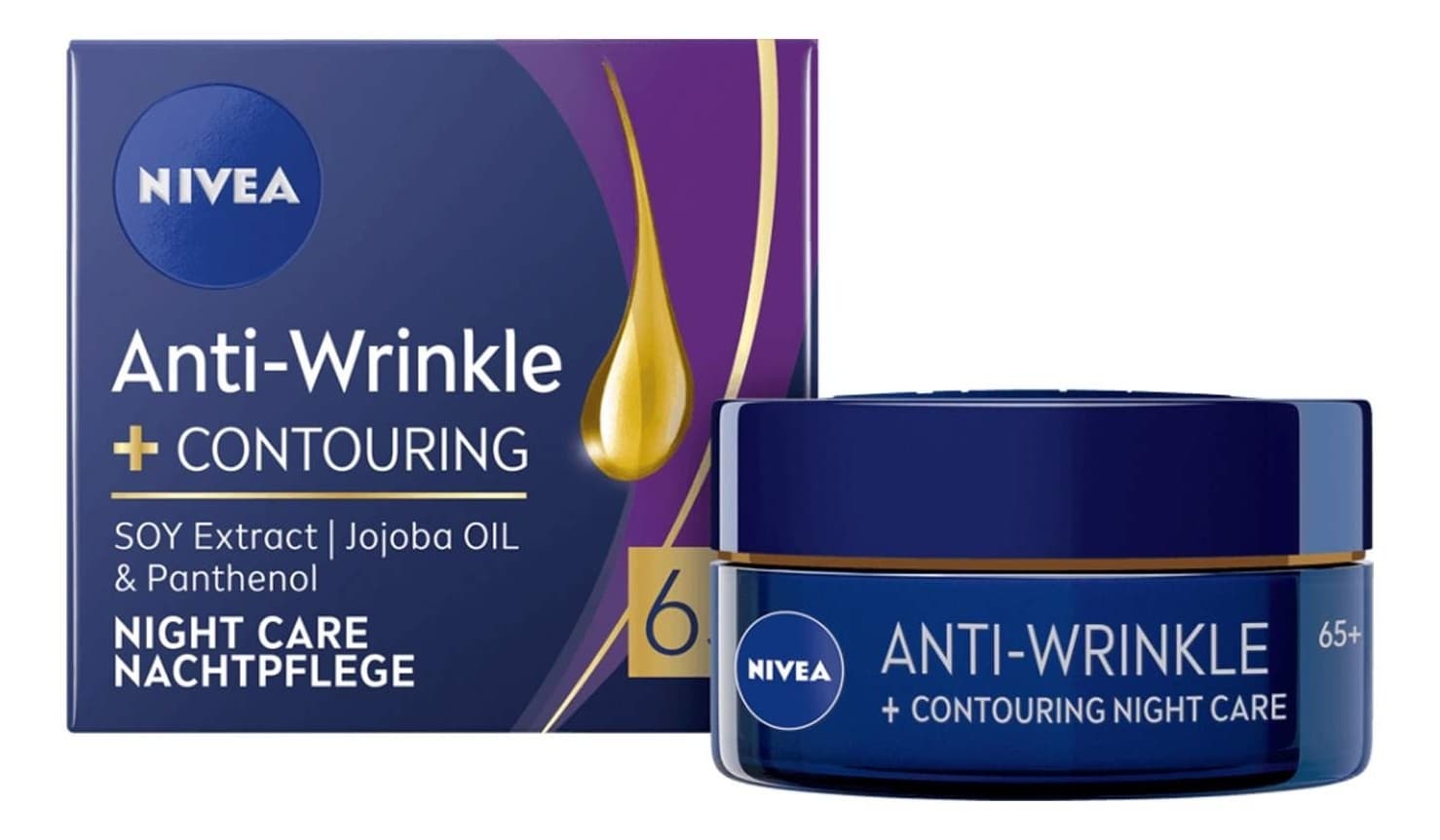 NIVEA Anti-wrinkle 65+ noćna krema za lice 50ml-slika