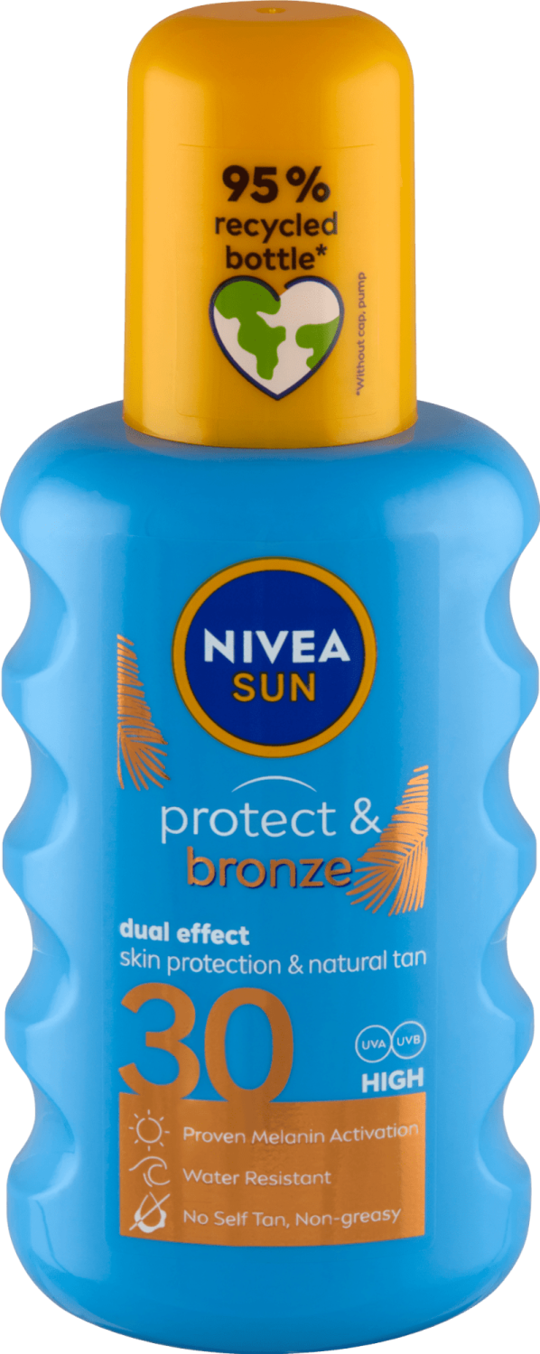SPREJ ZA SUNCANJE NIVEA SUN PROCTECT & BRONZE SPF 30 200ML-slika