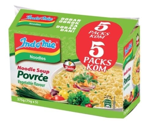 Nudle INDOMIE povrće 5kom-slika