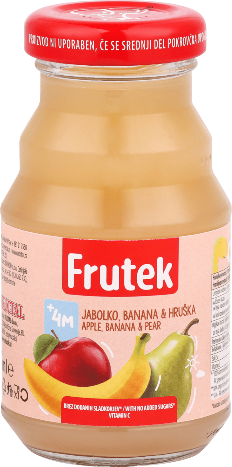 Voćni sok FRUTEK jabuka kruška banana 125ml-slika