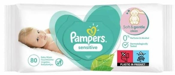 Vlazne maramice Sensitive 80kom Pampers-slika