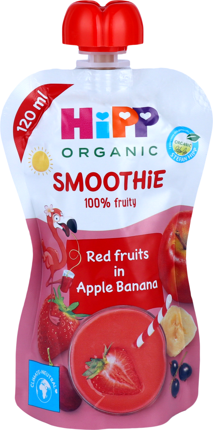 SMOOTHIE NAPITAK JABUKA I BANANA SA CRVENIM VOCEM 120 ML-slika