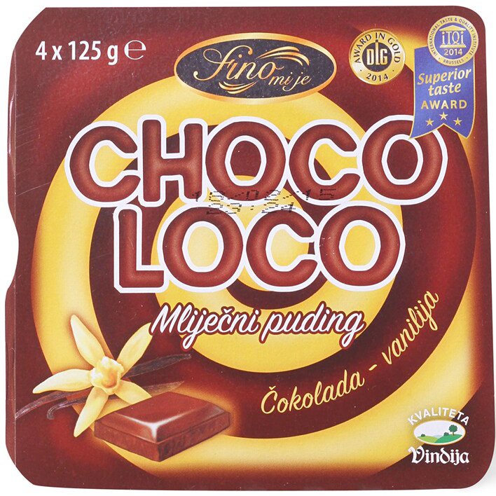 Puding VINDIJA Choco loco 4x125g-slika