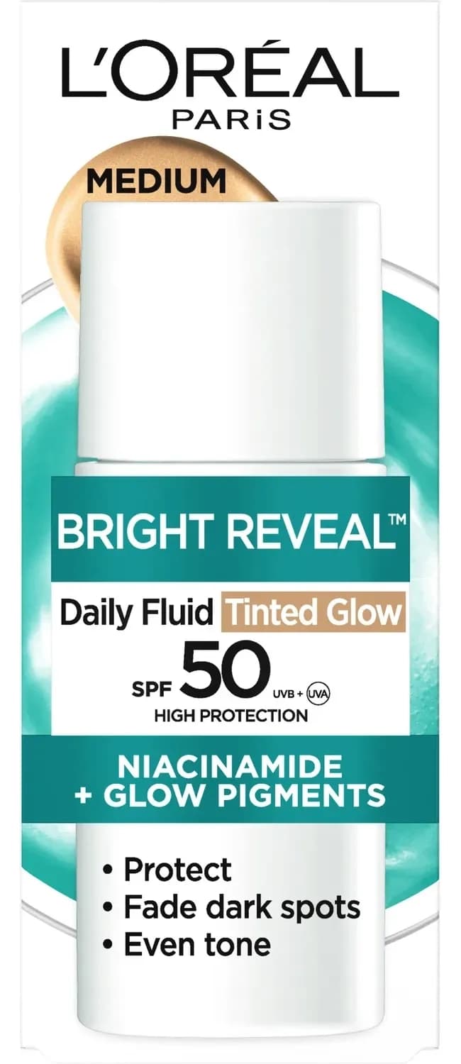 L'OREAL Bright reveal tonirani UV fluid medium SPF50+ 50ml-slika