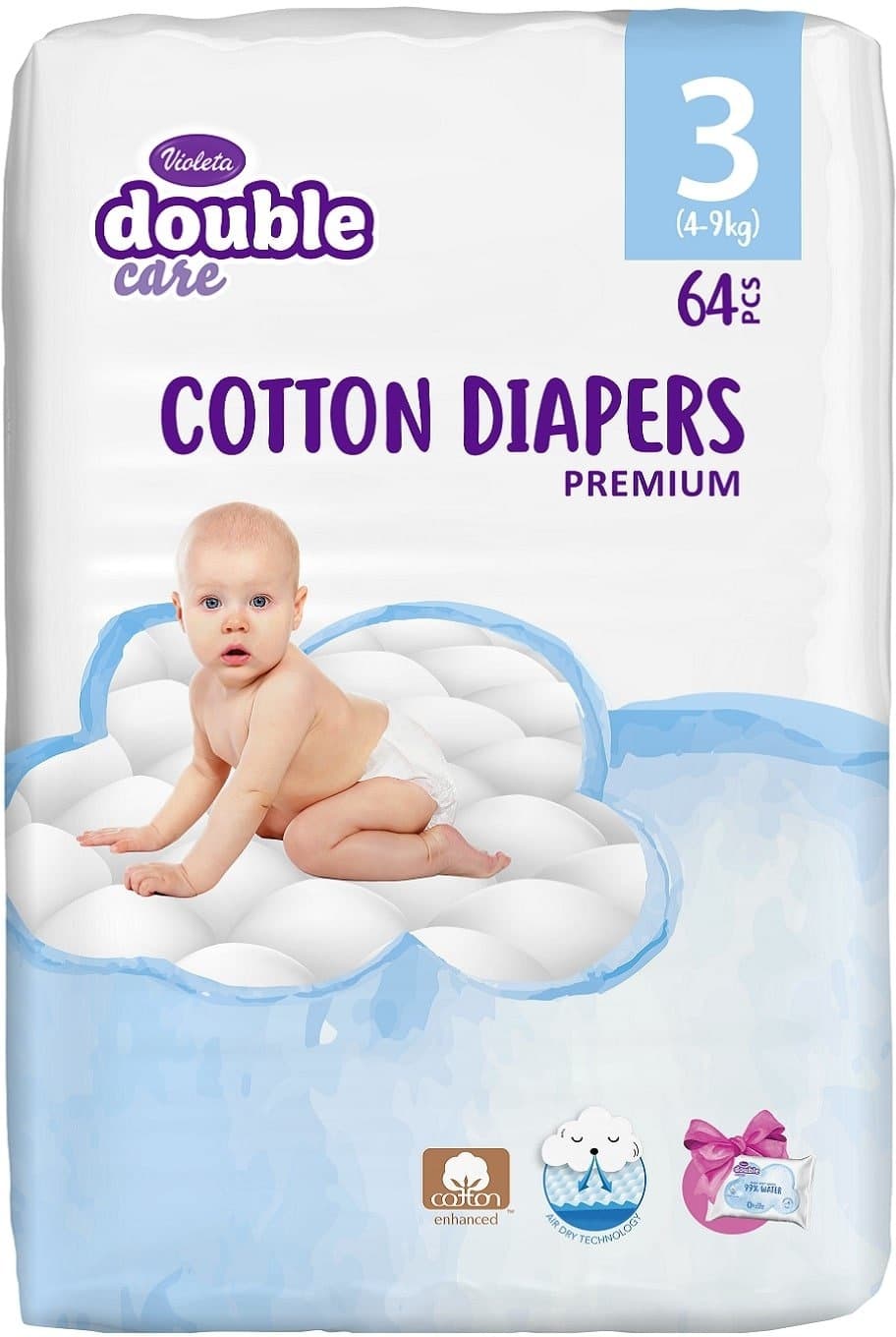 Pelene Violeta DC Premium AirDry 3 64/1-slika