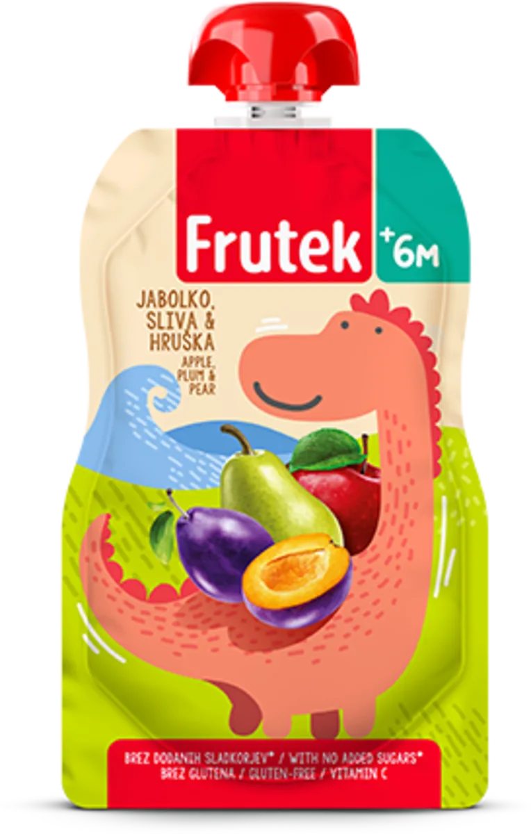 FRUTEK kašica jabuka šljiva kruška 100g-slika