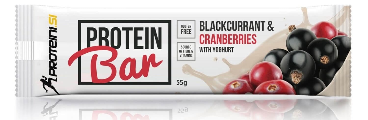 PROTEINI.SI protein bar crna ribizla brusnica 55g-slika