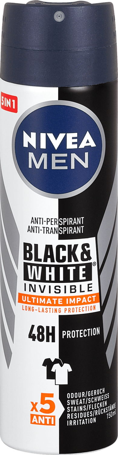 Dezodorans NIVEA Men black & white invisible 150ml-slika