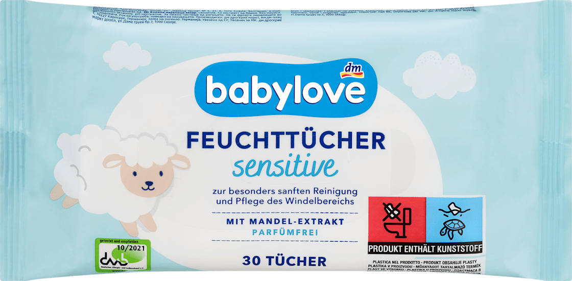 Vlažne maramice BABYLOVE sensitive 30kom-slika