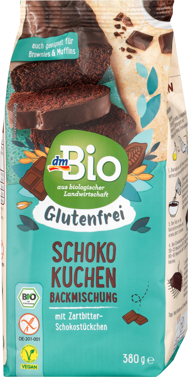 Smeša za čokoladni kolač DM BIO bez glutena 380g-slika