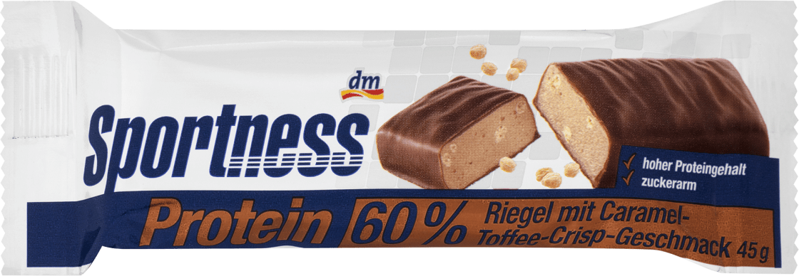 Energetska štanglica SPORTNESS karamela crisp 45g-slika