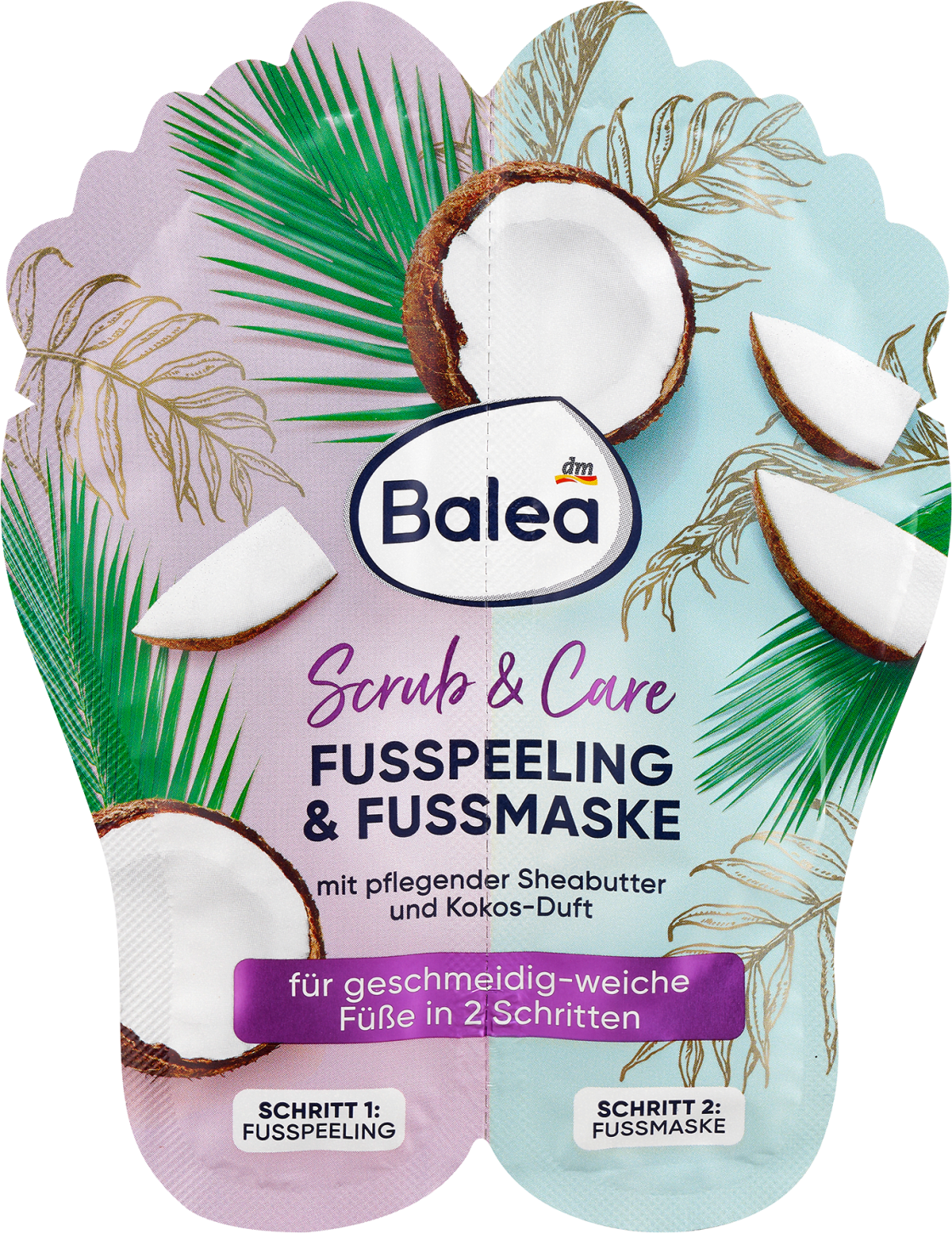 BALEA Scrub & care piling i maska za stopala 20ml-slika