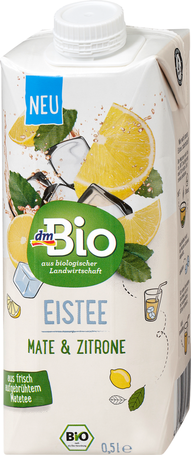 Ledeni čaj DM BIO mate čaj limun 500ml-slika