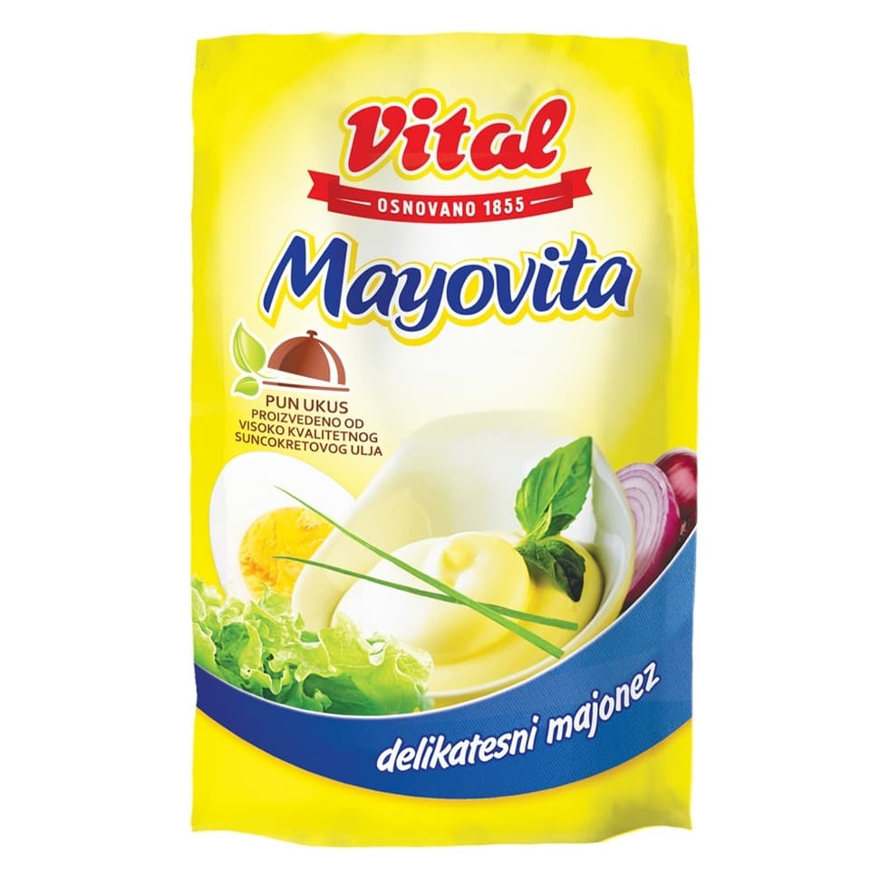 Majonez VITAL Mayovita delikates kesa 90g-slika