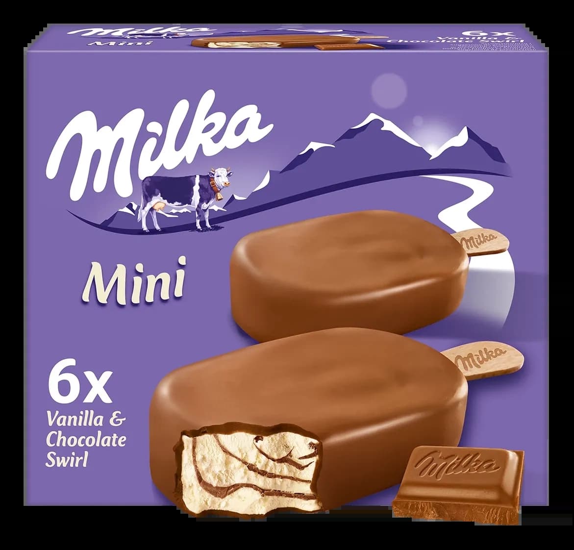 SLADOLED MILKA MINI STICK 6X50ML-slika