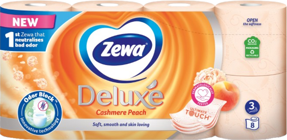 Toalet papir ZEWA deluxe peach 3sloja 8kom-slika
