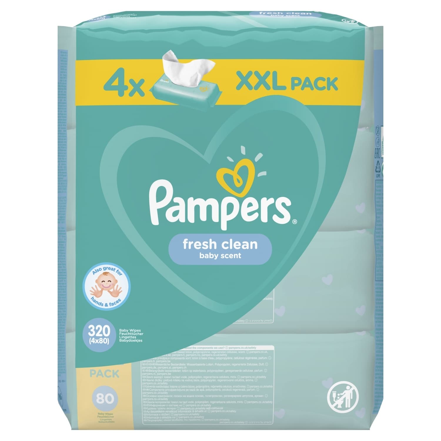 MARAMICE VLAŽNE BABY PAMPERS FRESH 4X80 P&G-slika