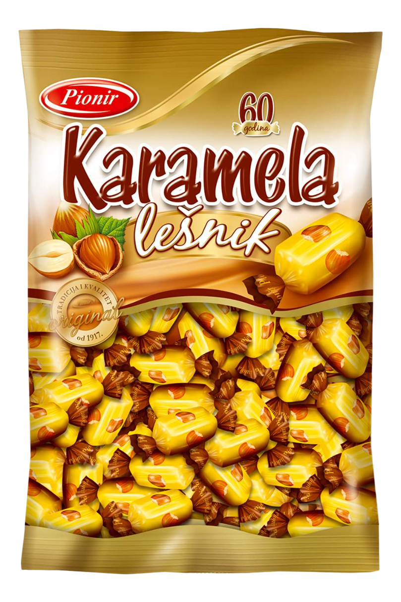 Karamela lesnik Pionir 800g-slika
