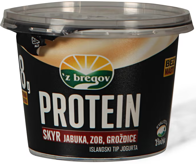 Protein Skyr jabuka, zob, grozdjice 200g-slika