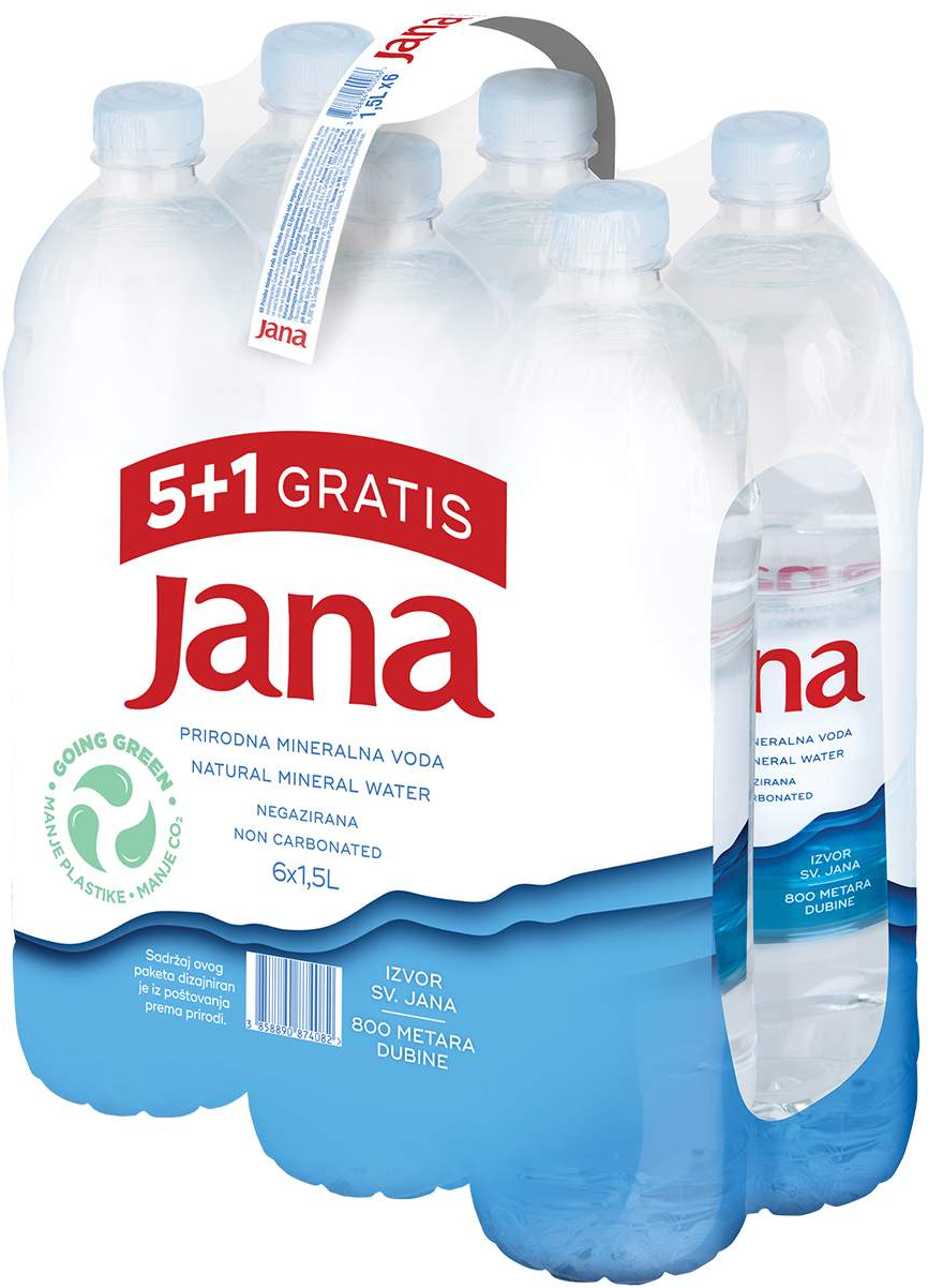 Mineralna voda NG Jana 1,5l 5+1 gratis-slika