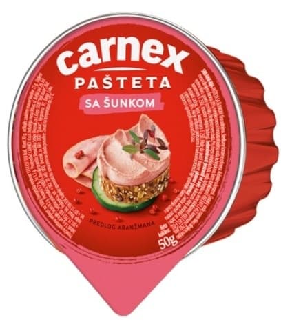 Pašteta CARNEX sa šunkom 50g-slika