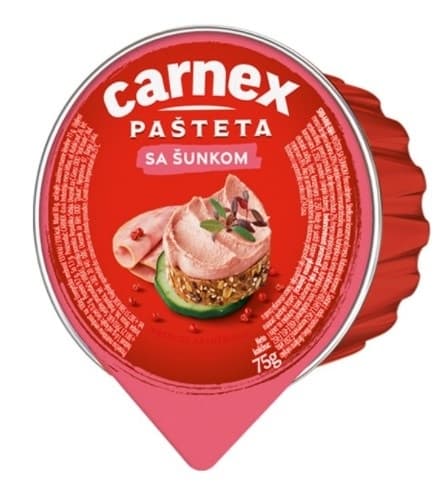 Pašteta CARNEX sa šunkom 75g-slika