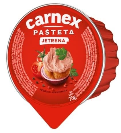 Pašteta CARNEX jetrena 75g-slika