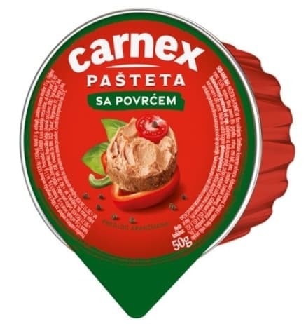PAŠTETA SA POVRĆEM CARNEX 50G-slika