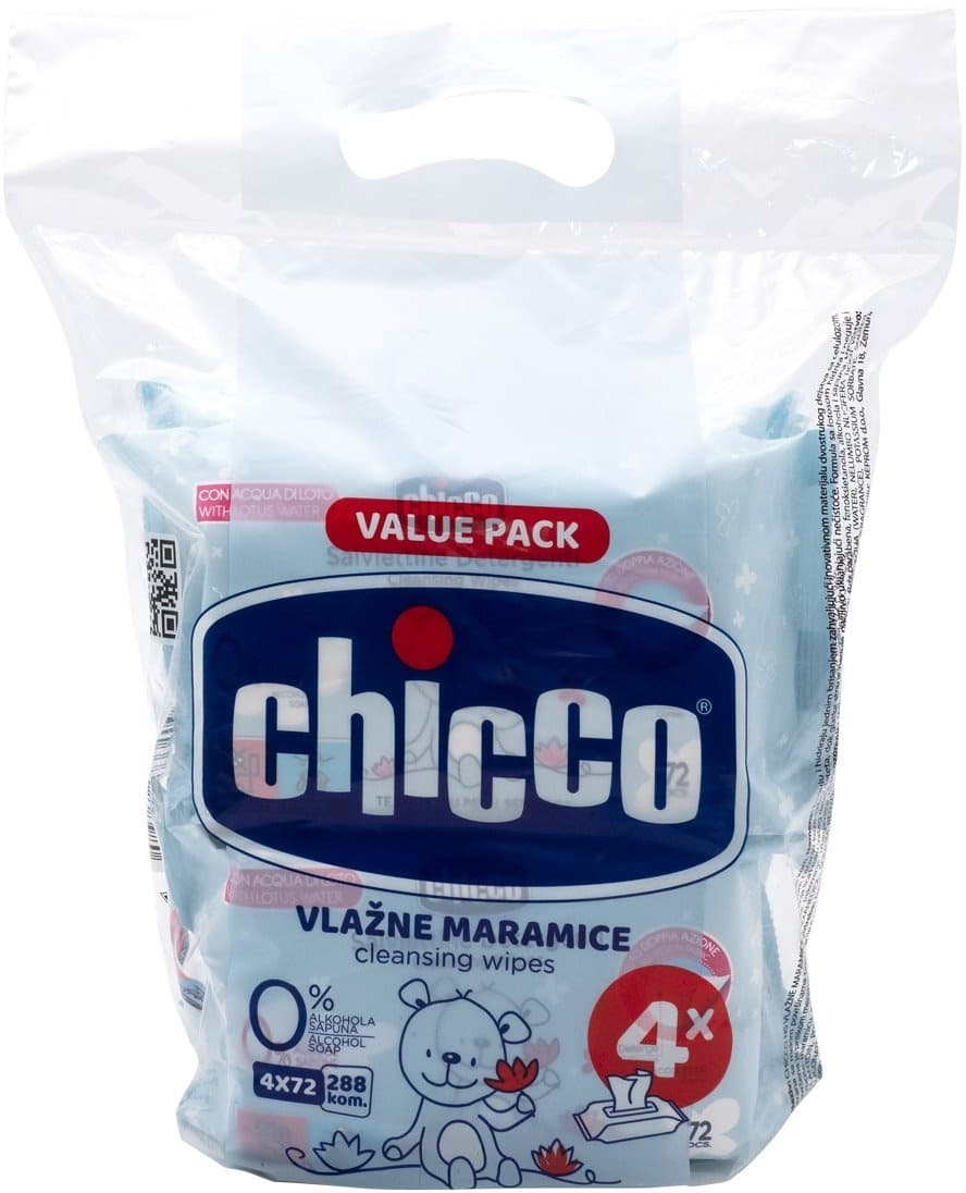 Vlažne maramice CHICCO 4x72kom-slika