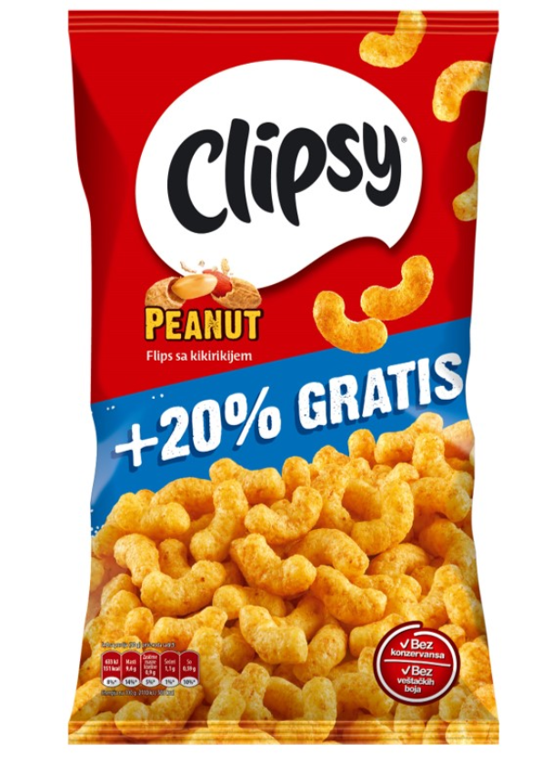 FLIPS CLIPSY PEANUT 140+28G MARBO-slika