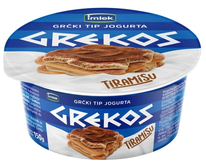 Jogurt GREKOS tiramisu 150g-slika