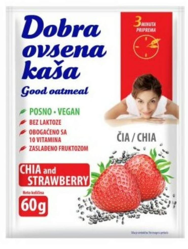 Dobra ovsena kasa cia semenke-jagoda 60g-slika