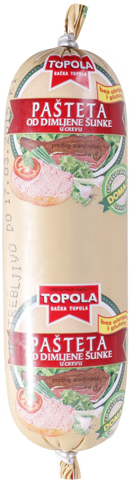 Pašteta TOPOLA dimljena šunka u crevu 130g-slika
