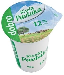 Kisela pavlaka DOBRO 12%mm 180g-slika