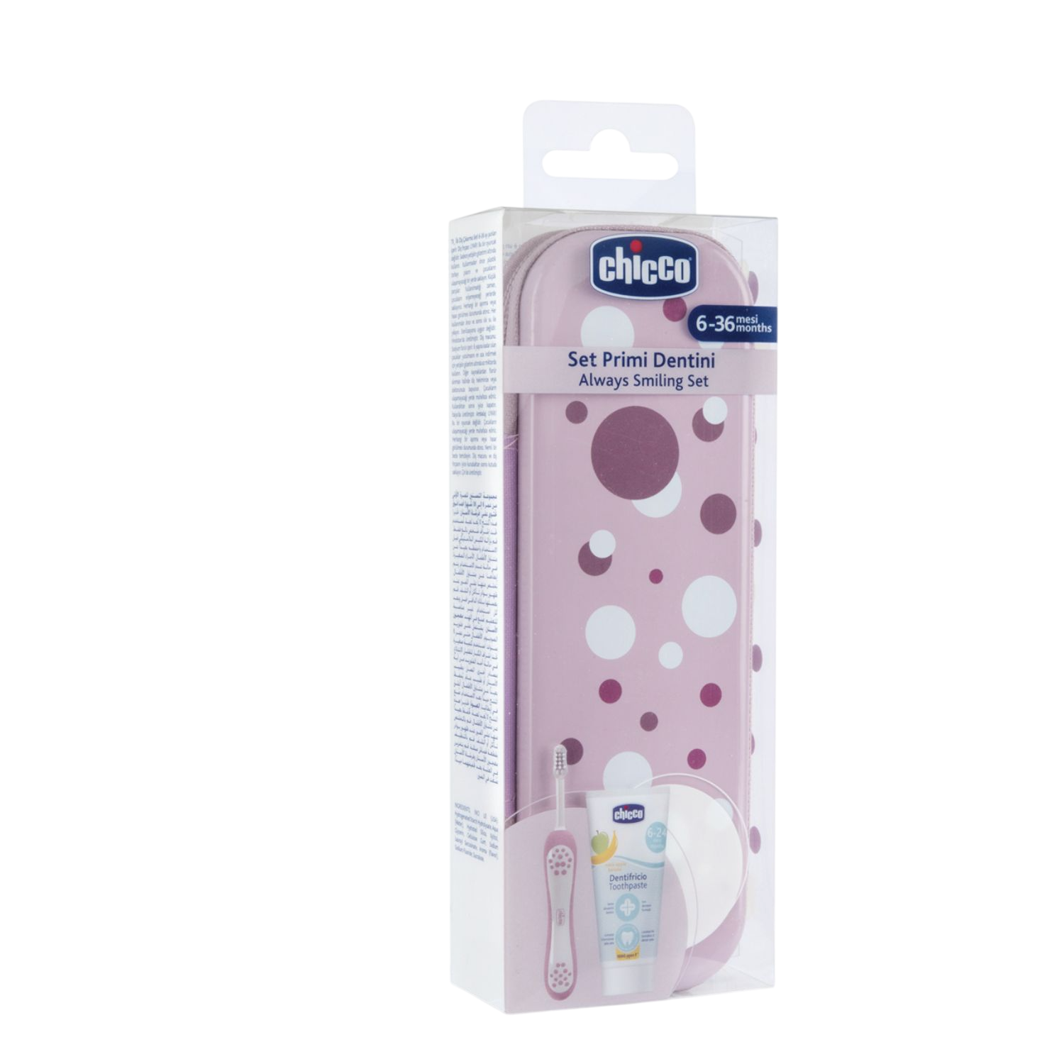 CHICCO set za pranje zuba 6m+ roze-slika