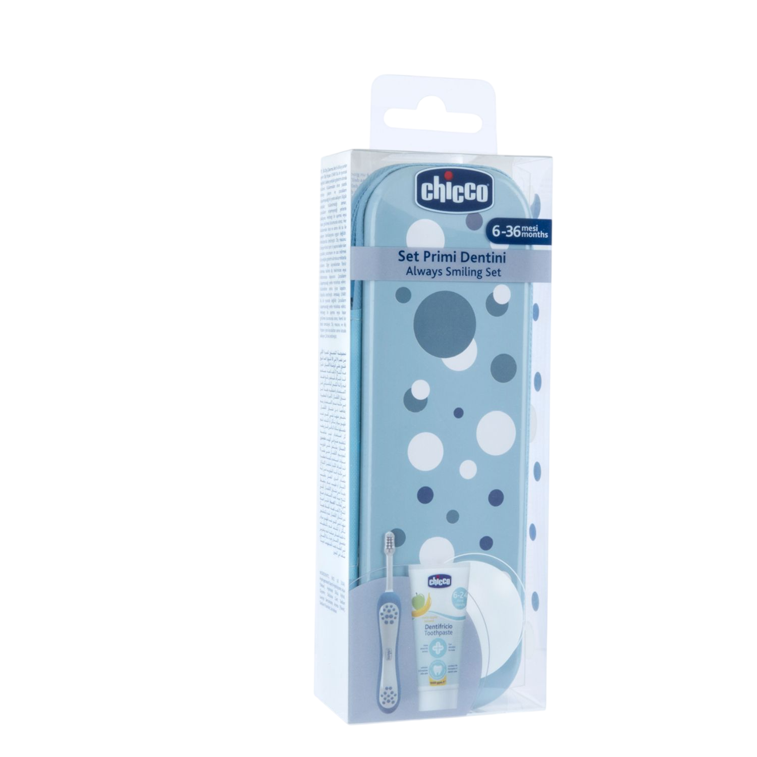 CHICCO set za pranje zuba 6m+ plavi-slika