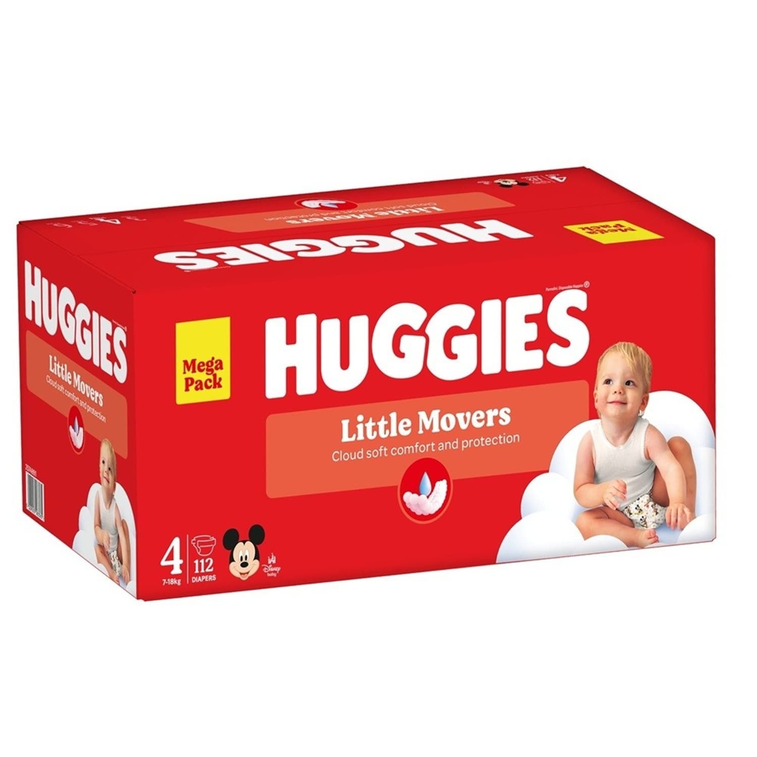 HUGGIES pelene Little Movers 4 112kom-slika
