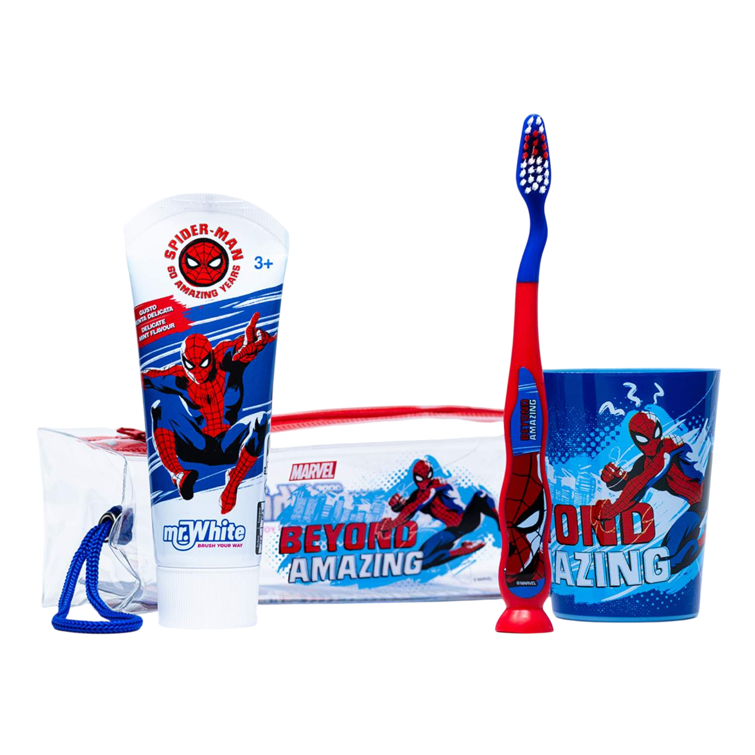 SPIDERMAN Admiranda set oral care četkica pasta čaša neseser-slika