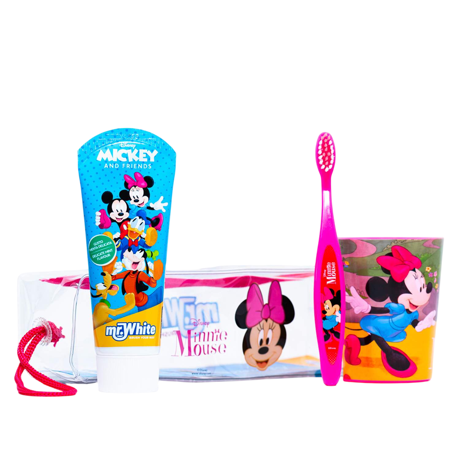 MINNIE Admiranda set oral care četkica pasta čaša neseser-slika