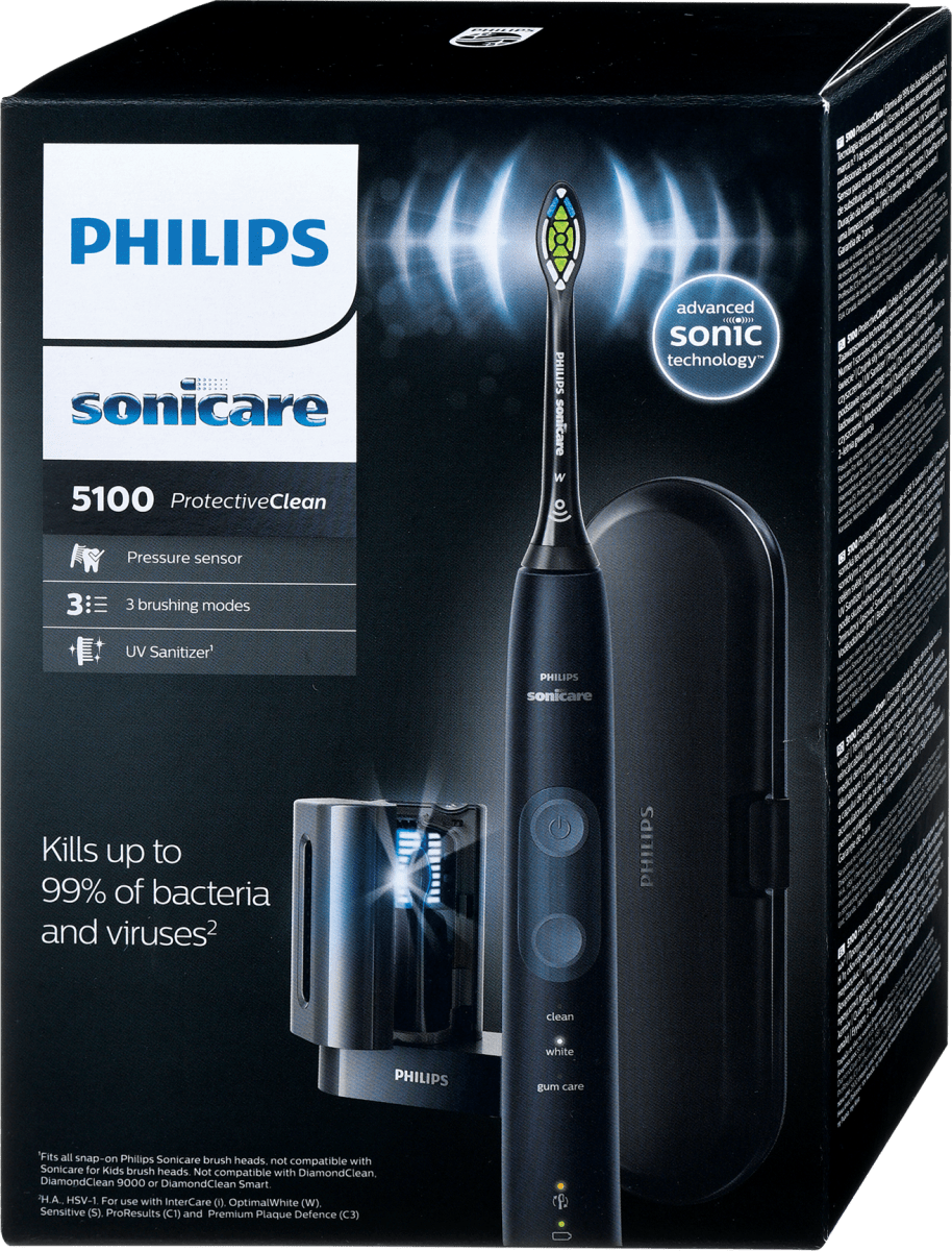 PHILIPS Sonicare protective clean 5100 električna četkica crna-slika