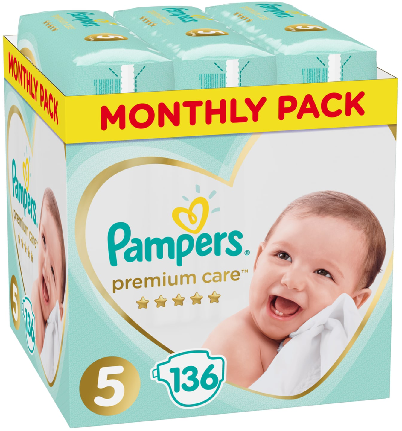 PAMPERS pelene Premium care 5 136kom-slika